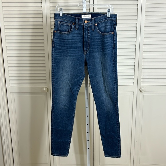 NWT Madewell 11" High-Rise Skinny Jeans Markland Wash Tencel Denim Size 28 - Picture 5 of 16